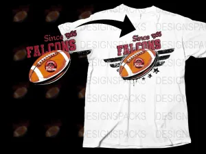 Atlanta Falcons Since 1966 Graphic Football Png Digital Download