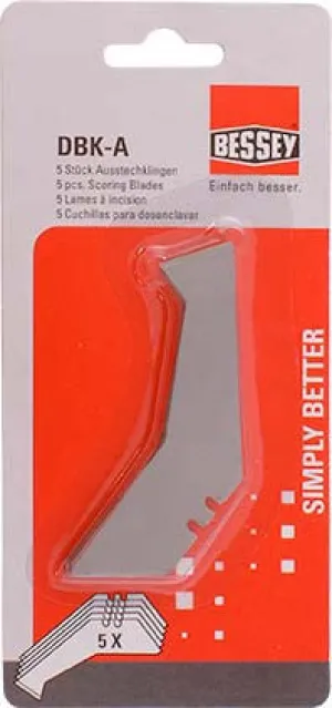 BESSEY SCORING BLADES FOR BS DBKPH FOLDINF & UTILITY KNIFE 5PIECE