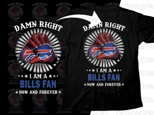 Bills Fan Graphic Png Digital Download with Bold Team Design