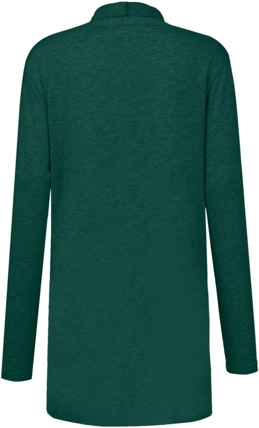 Cardigan Sweaters for Women, Casual Long Sleeve Open Front Solid Lightweight Cardigan Spring Oversized Soft Jackets