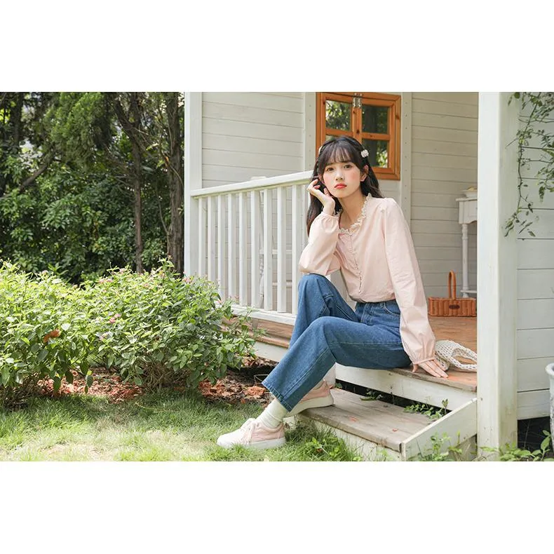 Lace Versatile Loose-Fit Blouse