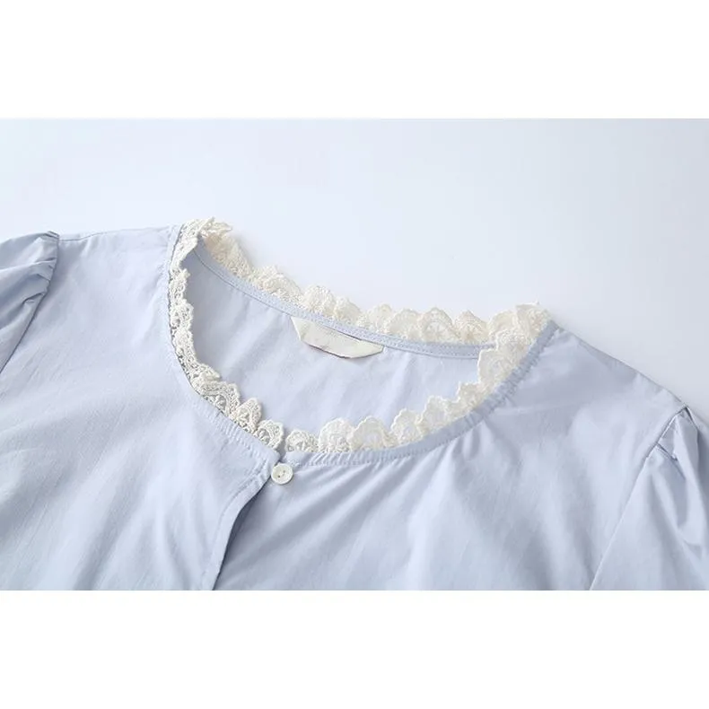 Lace Versatile Loose-Fit Blouse