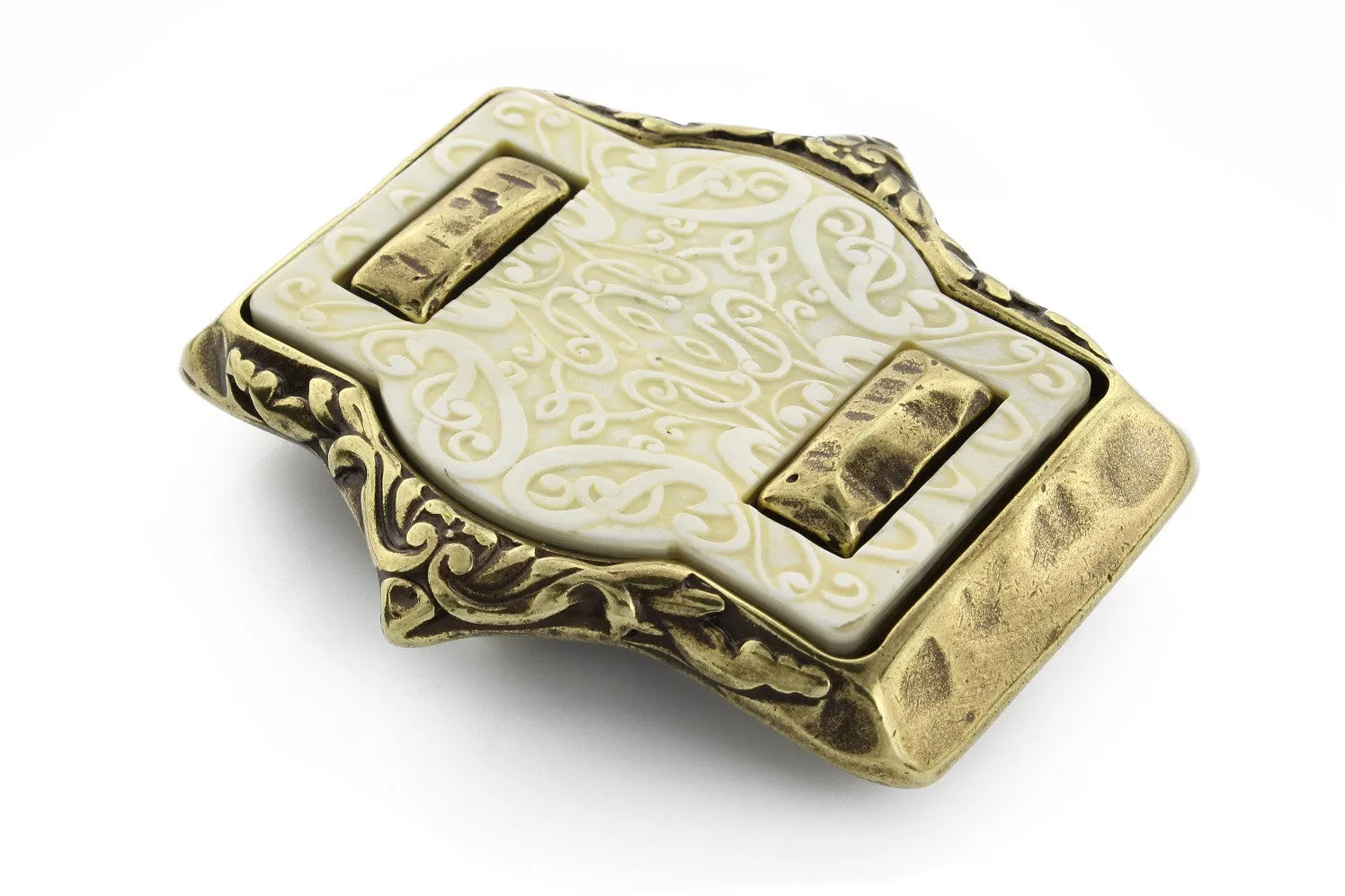 Laser Cut Horn Insert buckle 40mm