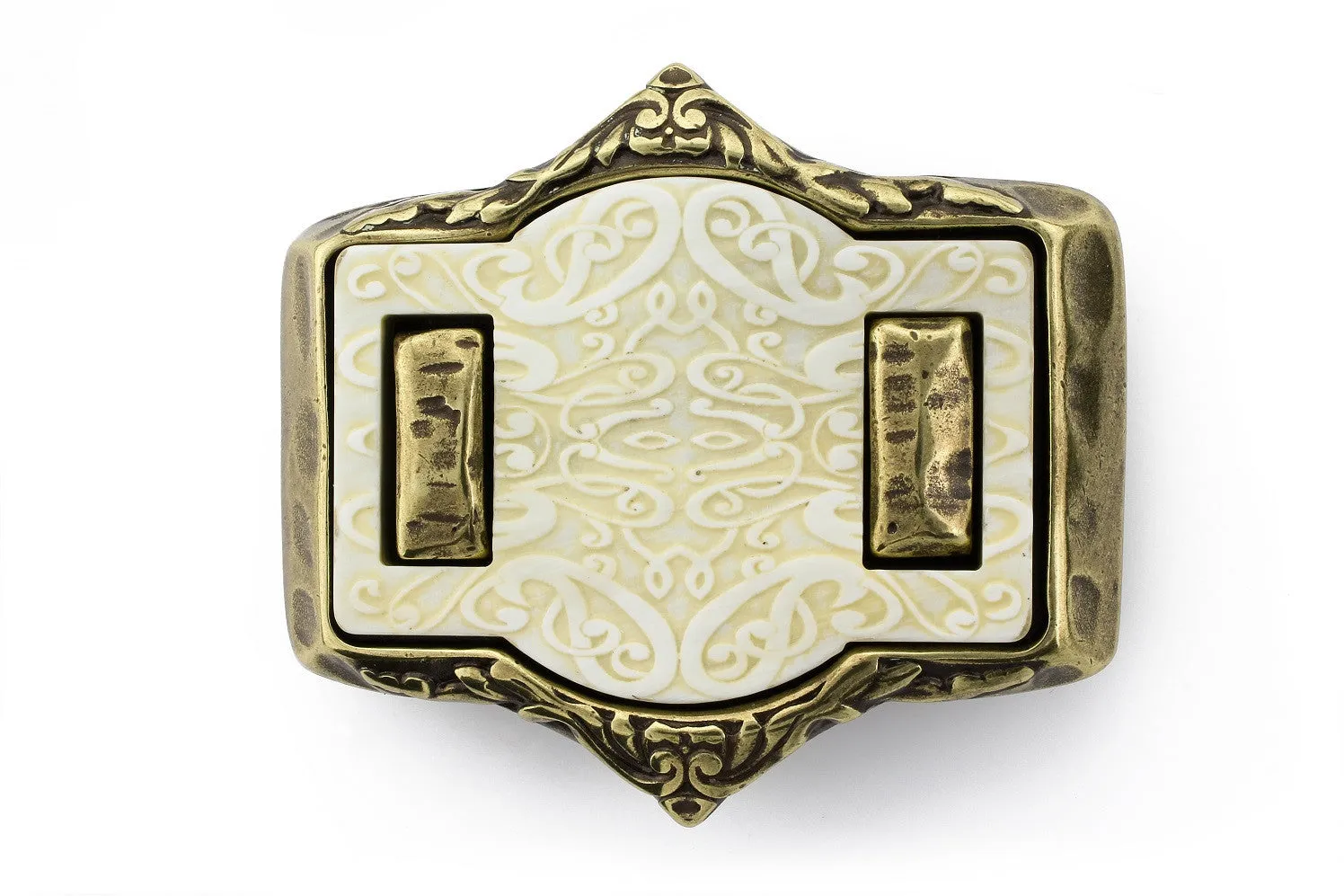 Laser Cut Horn Insert buckle 40mm