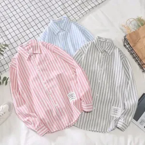 Loose-Fit Stripe Versatile Shirt