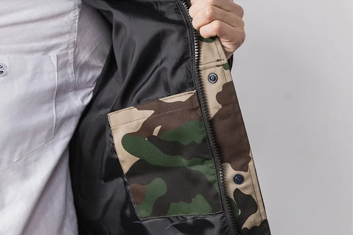 Men's Casual Fashion Loose Camouflage Coat