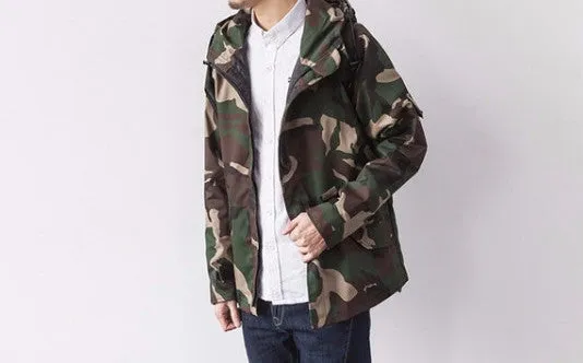 Men's Casual Fashion Loose Camouflage Coat