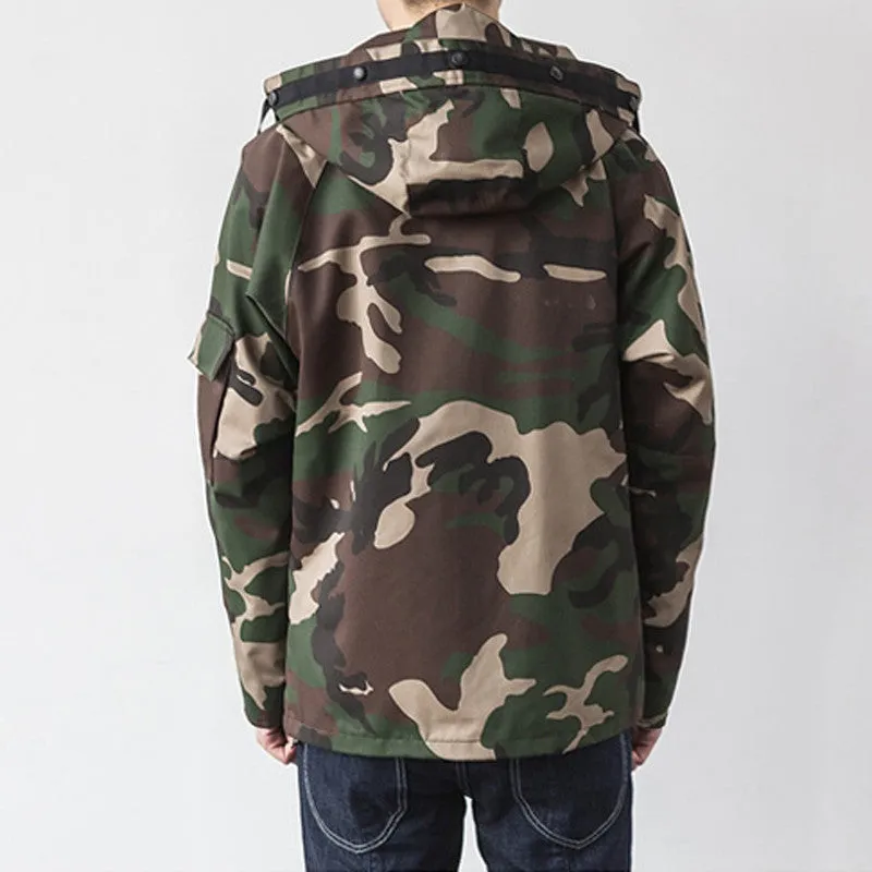 Men's Casual Fashion Loose Camouflage Coat