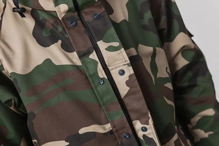 Men's Casual Fashion Loose Camouflage Coat