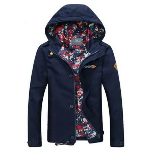 Men's Casual Spring & Autumn Jacket With Hood