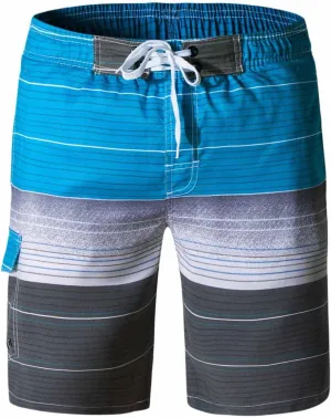 Mens Hawaiian Shorts Cotton Soft Fit Casual Shorts Fashion Beach Vacation Shorts Drawstring Elastic Waist Shorts
