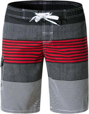 Mens Hawaiian Shorts Cotton Soft Fit Casual Shorts Fashion Beach Vacation Shorts Drawstring Elastic Waist Shorts