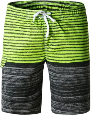 Mens Hawaiian Shorts Cotton Soft Fit Casual Shorts Fashion Beach Vacation Shorts Drawstring Elastic Waist Shorts