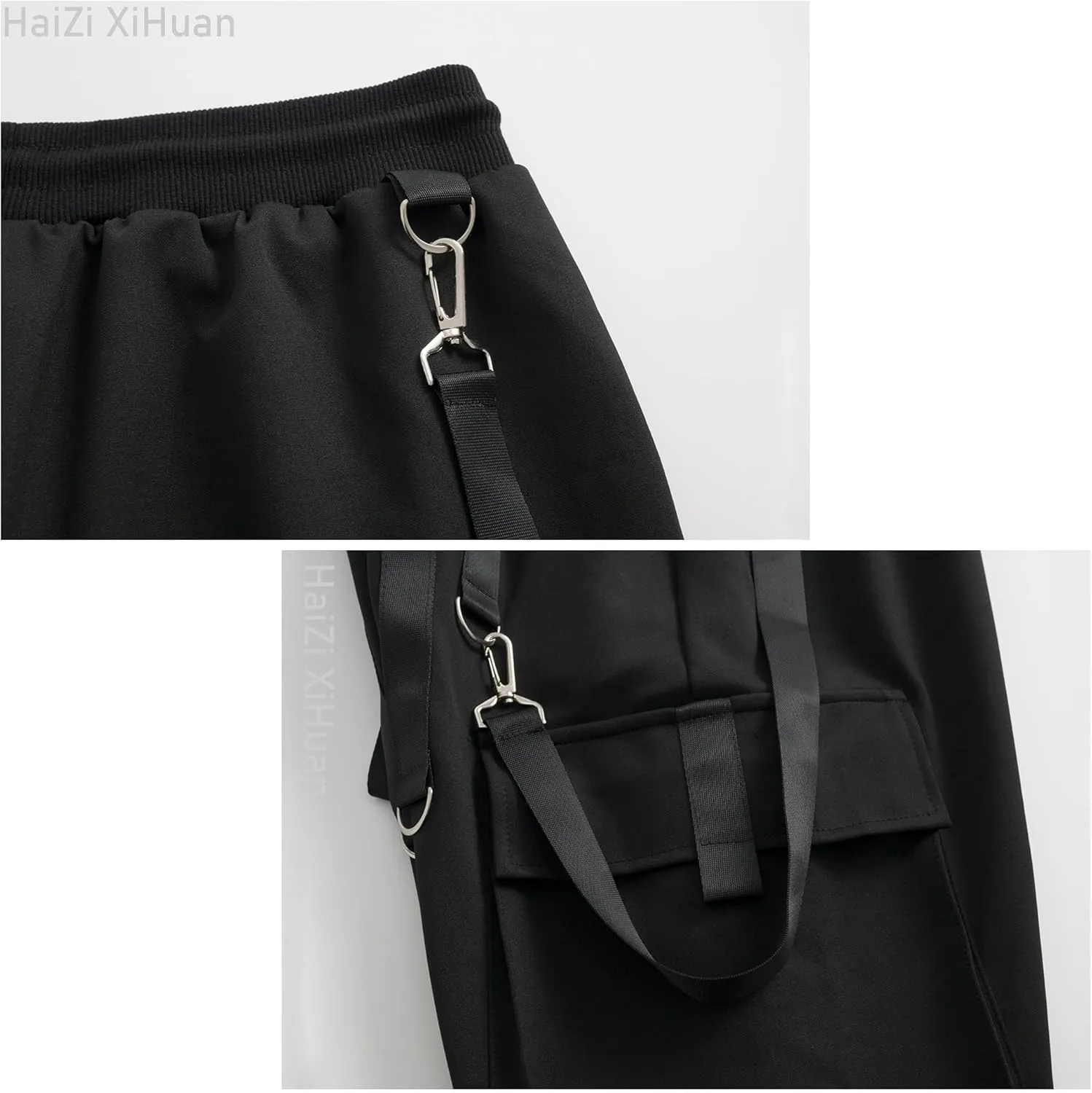 Men's Jogger Pants Punk Cargo Baggy Techwear Hip Hop Harem Streetwear Tactical Track Pants
