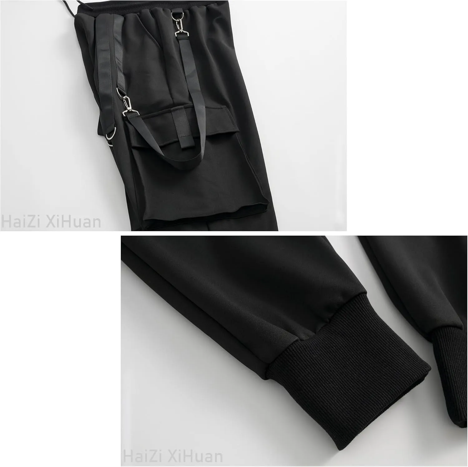 Men's Jogger Pants Punk Cargo Baggy Techwear Hip Hop Harem Streetwear Tactical Track Pants