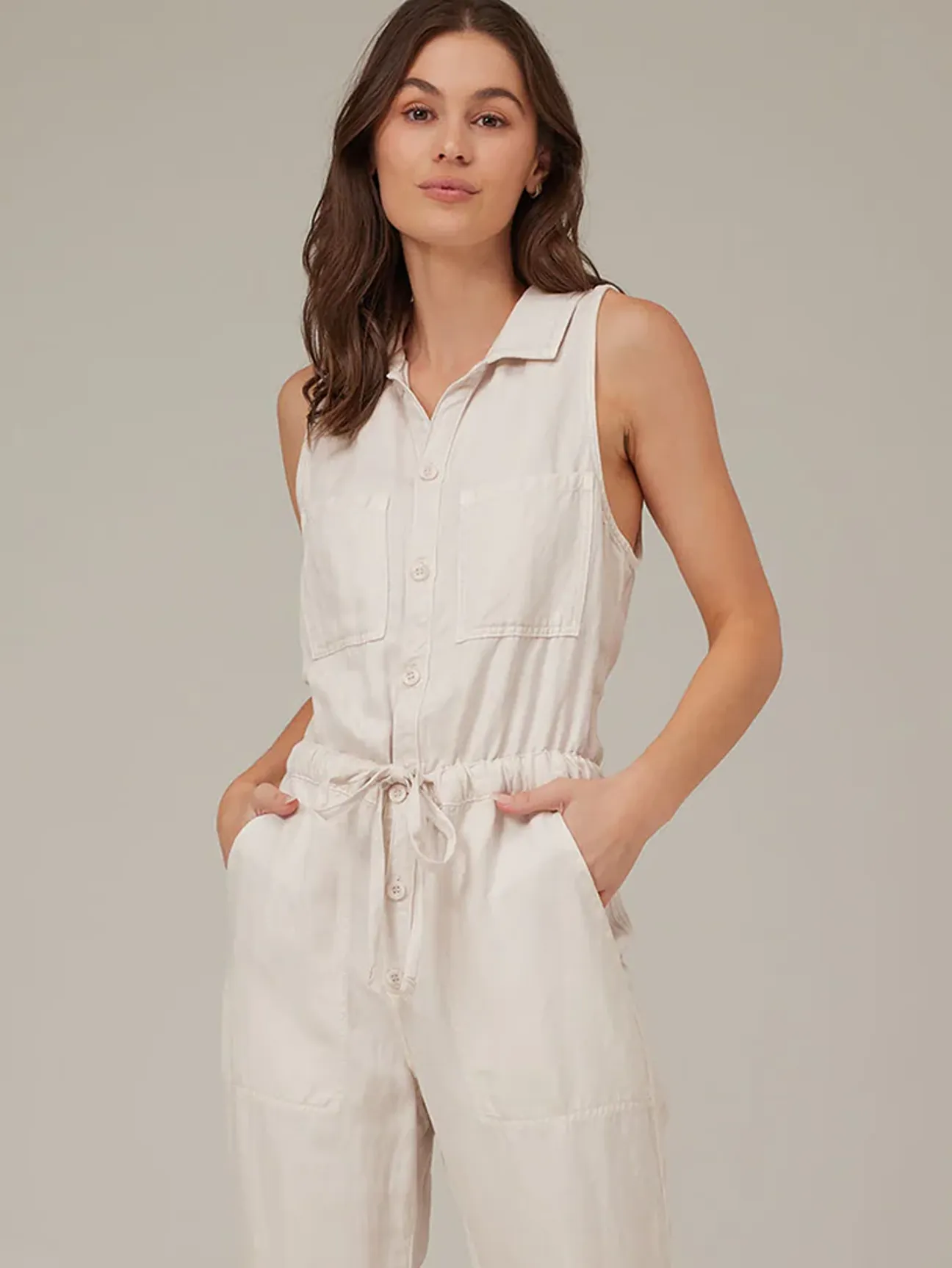 Sierra Linen Pocket Jumpsuit