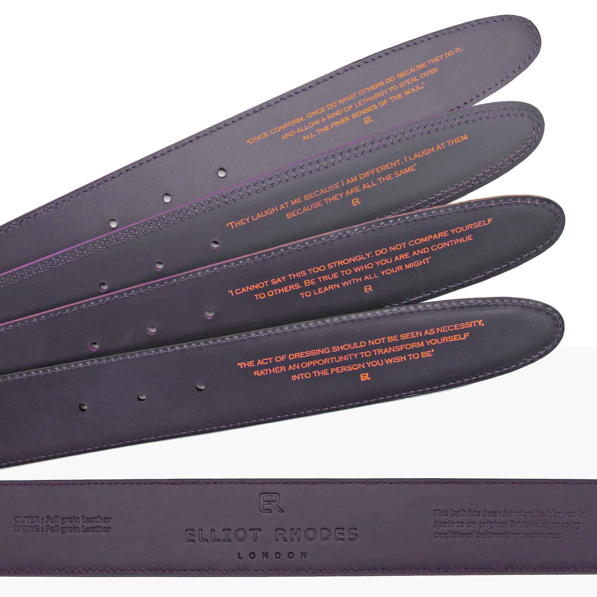 Silverado Dark Grey Suede Denim Insert Belt