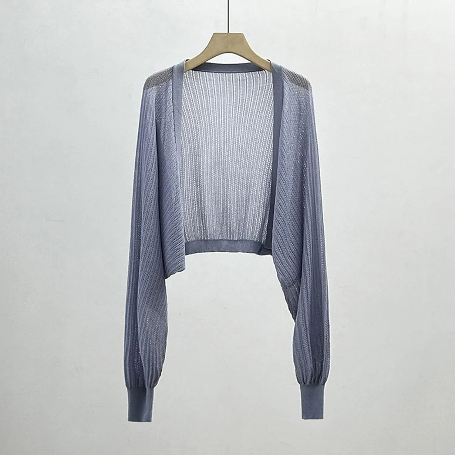 Thin Cardigans for Women Lightweight Cropped Knit Open Front Top Long Sleeve Coats Womens Fashion Work Clothes