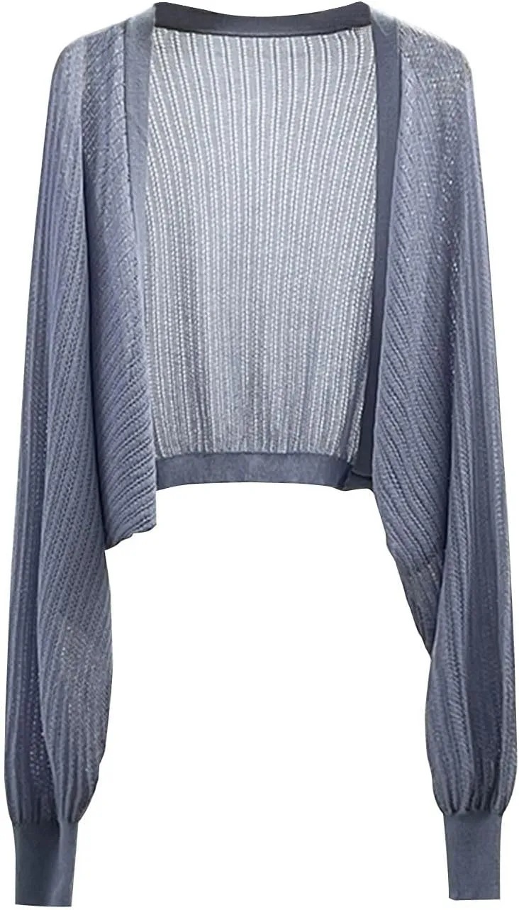 Thin Cardigans for Women Lightweight Cropped Knit Open Front Top Long Sleeve Coats Womens Fashion Work Clothes