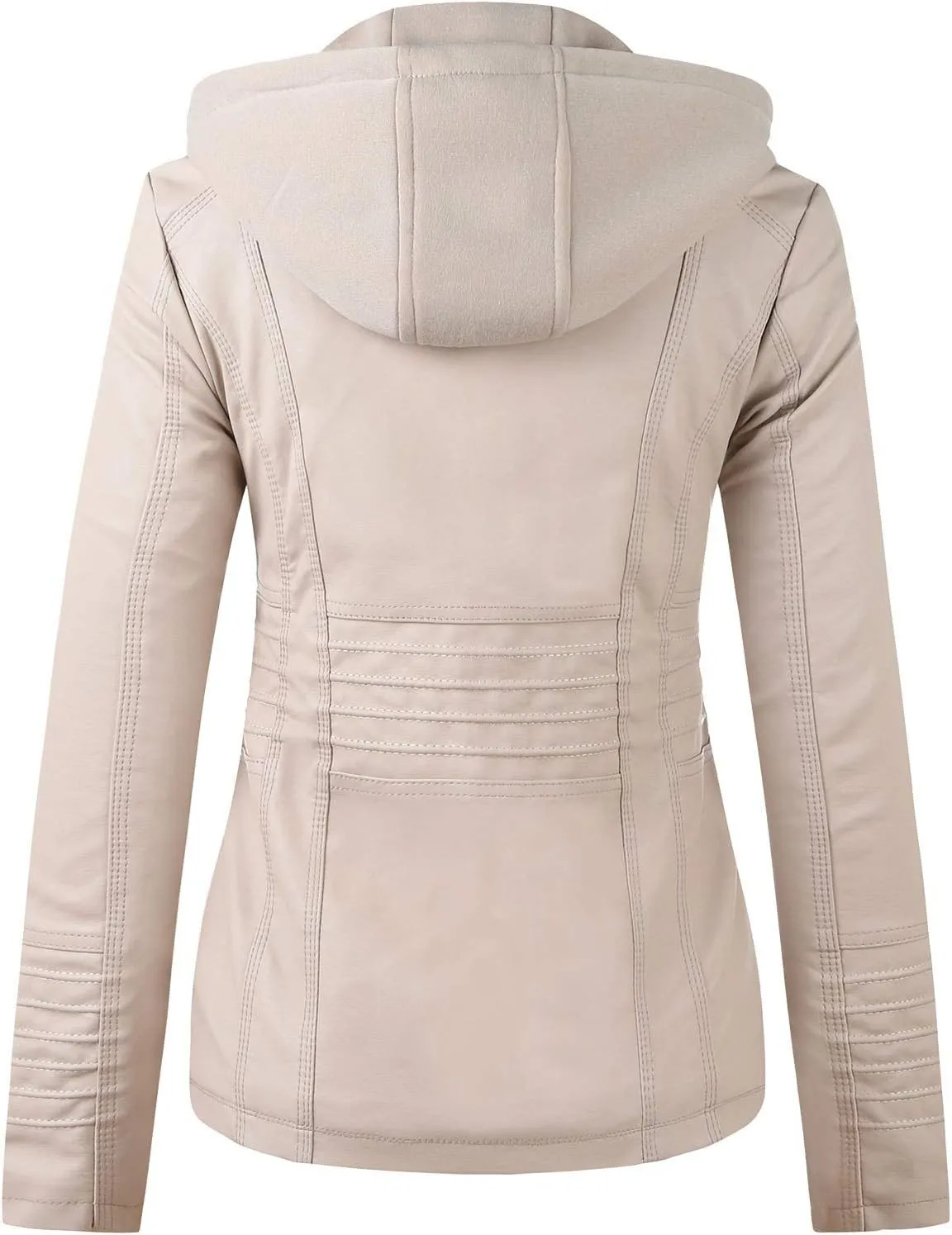Tops Zip Jacket Women's Belt Collar Leather Slim Suit Stand Coat Motorcycle Women's Designer Jackets for