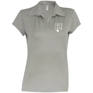 Women's Buttonless V-Neck Polo Top